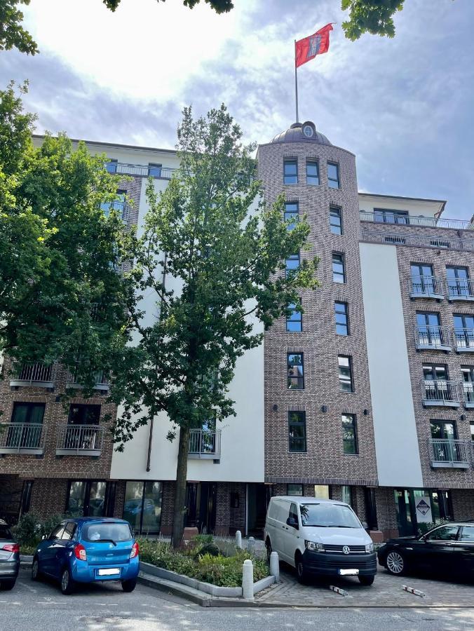 Cls Zentrale City-Wohnung In Hamburg Mit E-Laden Und Tiefgarage, Grosser Balkon, Blick Ueber Hamburg, Parkplatz, Cafe Im Haus, Bushaltestelle Direkt Gegenueber, Flex Check In Esterno foto